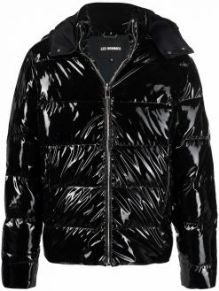 Les Hommes high-shine padded jacket