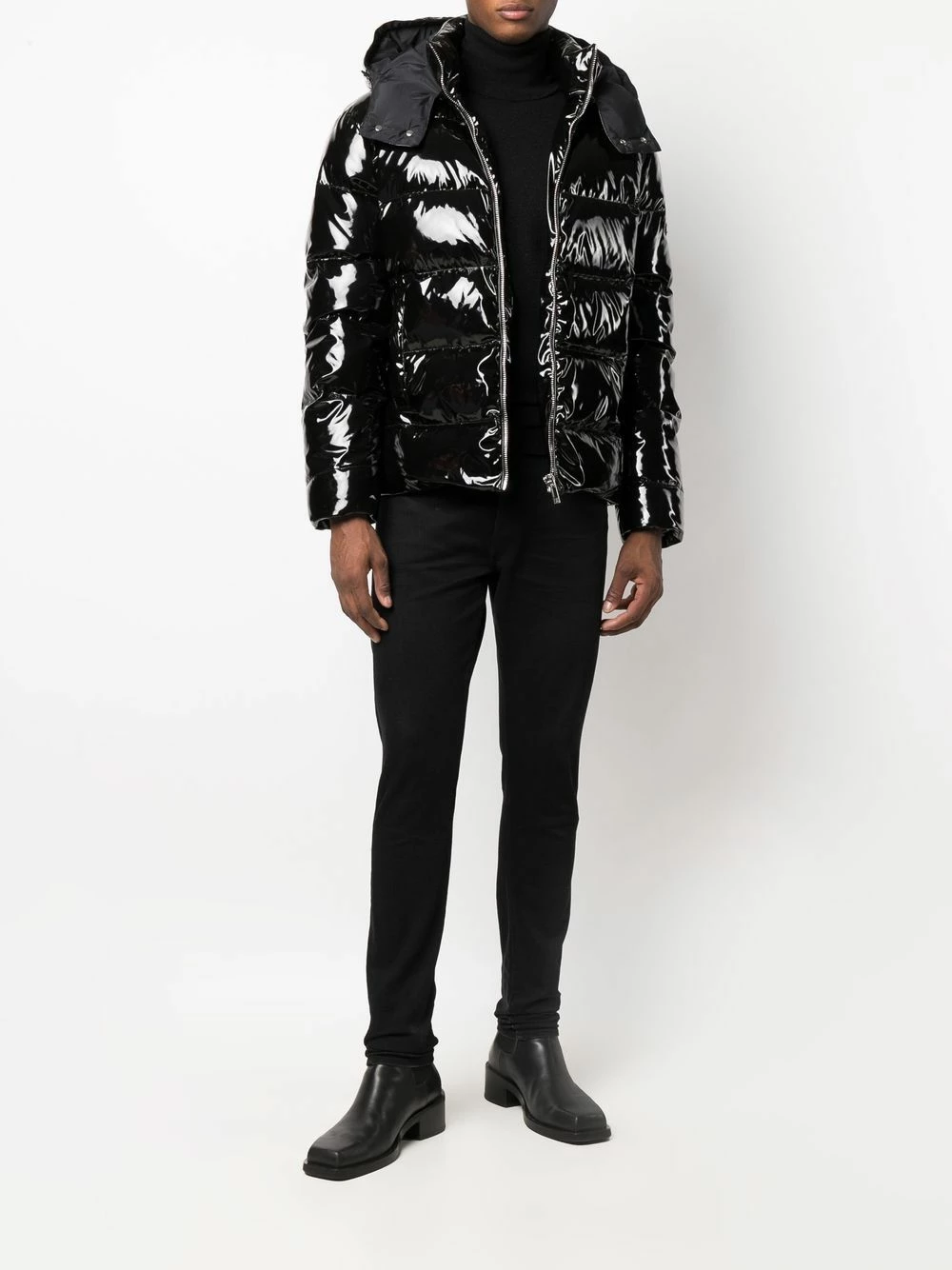 Les Hommes High shine padded jacket down jackets of men 2 Les Hommes high-shine padded jacket