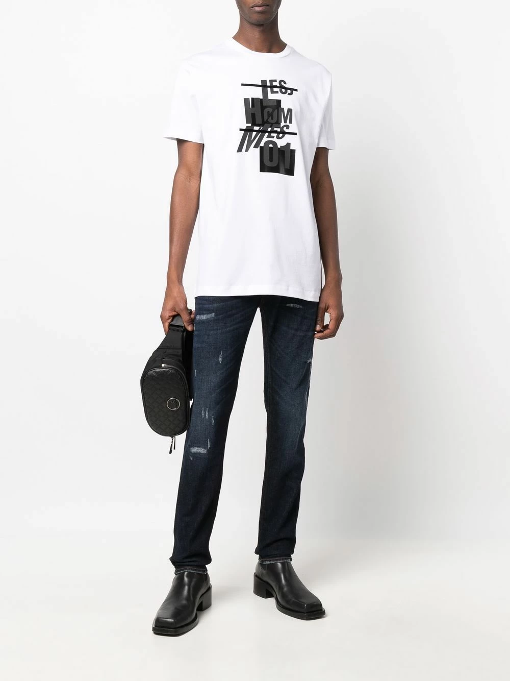 Les Hommes Slim fit distressed jeans slim-fit jeans of men 2 Les Hommes slim-fit distressed jeans