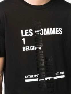 Les Hommes Logo print cotton T shirt t-shirts of men 9 Les Hommes logo-print cotton T-shirt