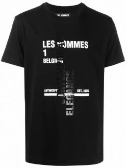 Les Hommes logo-print cotton T-shirt