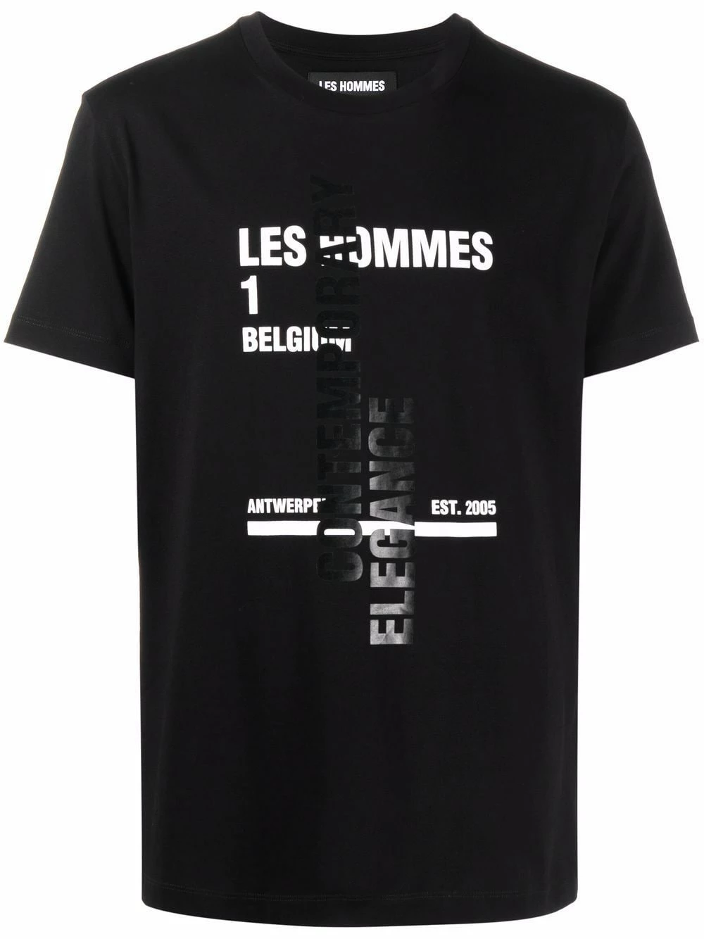 Les Hommes Logo print cotton T shirt t-shirts of men 1 Les Hommes logo-print cotton T-shirt
