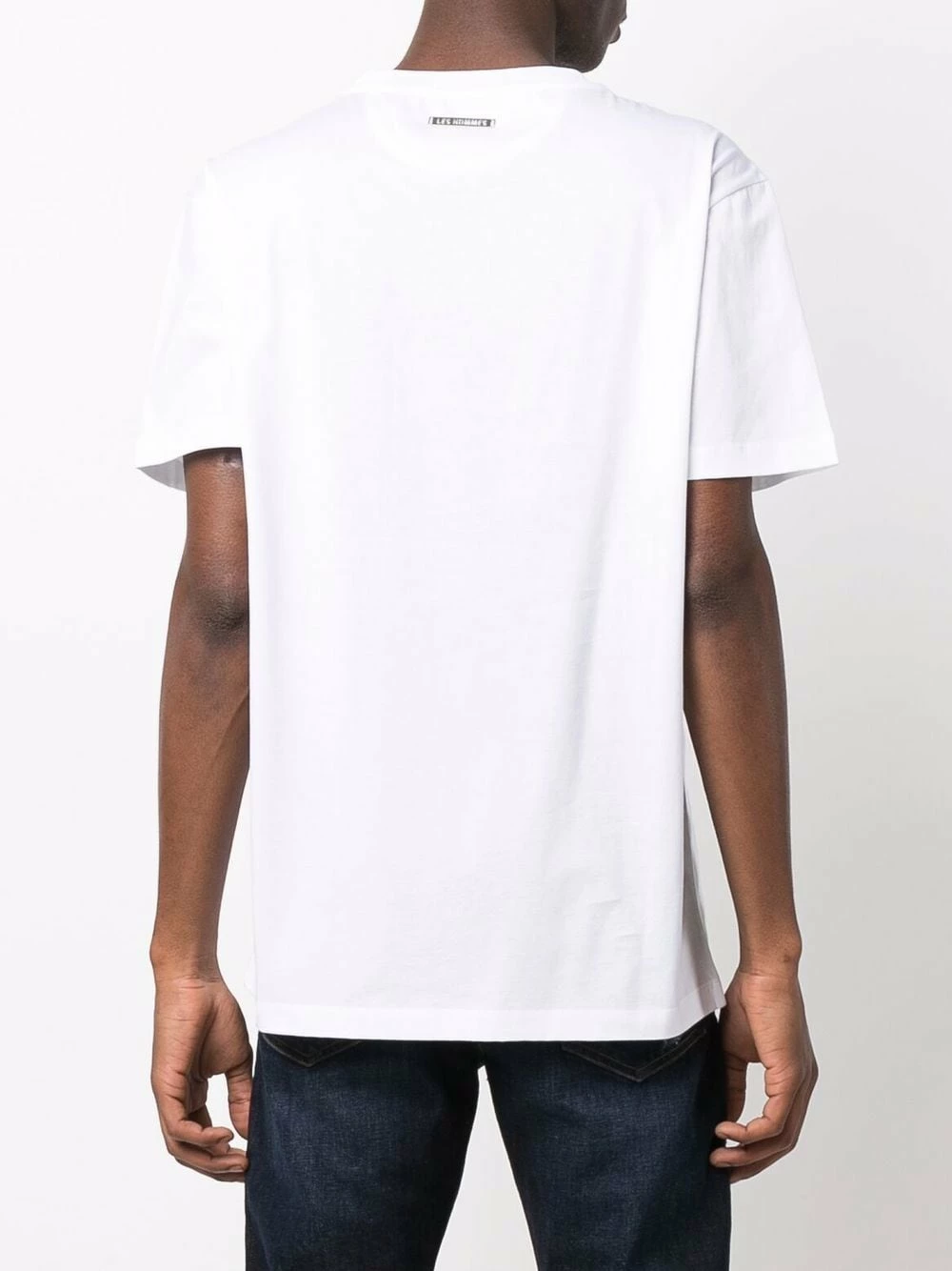 Les Hommes Rose print logo T shirt t-shirts of men 4 Les Hommes rose-print logo T-shirt