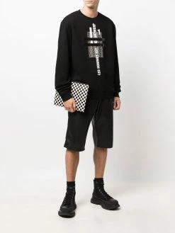 Les Hommes logo-print crew-neck sweatshirt