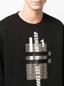 Les Hommes Logo print crew neck sweatshirt sweatshirts of men 9 Les Hommes logo-print crew-neck sweatshirt