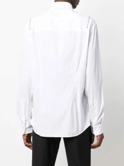 Les Hommes zip-detail long-sleeved shirt