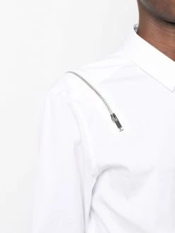 Les Hommes zip-detail long-sleeved shirt