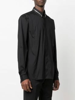 Les Hommes zip-detail long-sleeved shirt
