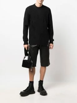 Les Hommes rib-knit crew-neck jumper