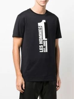 Les Hommes Logo print cotton T shirt t-shirts of men 7 Les Hommes logo-print cotton T-shirt