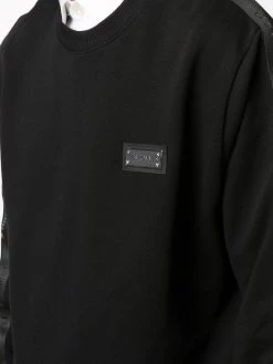 Les Hommes logo-tape crew-neck jumper