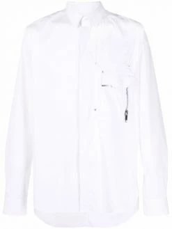 Les Hommes chest-pocket long-sleeved shirt