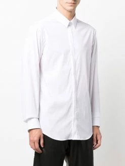 Les Hommes logo-print long-sleeved shirt