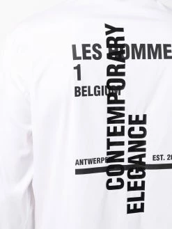 Les Hommes logo-print long-sleeved shirt