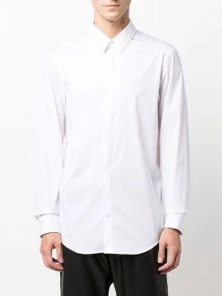 Les Hommes logo-print long-sleeved shirt