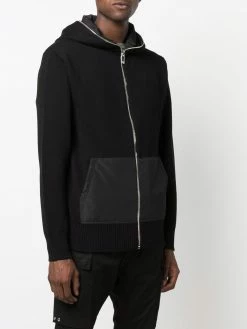 Les Hommes zip-through wool hoodie