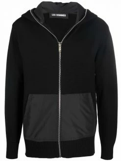 Les Hommes zip-through wool hoodie