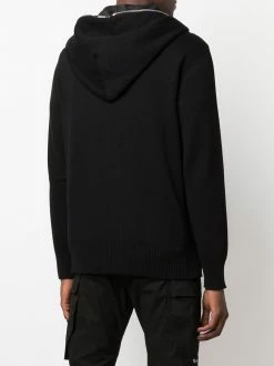 Les Hommes zip-through wool hoodie