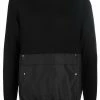 Les Hommes contrasting front pocket wool jumper
