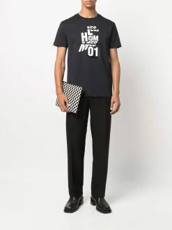 Les Hommes graphic logo-print crew-neck T-shirt