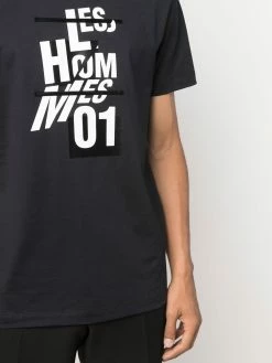 Les Hommes Graphic logo print crew neck T shirt t-shirts of men 9 Les Hommes graphic logo-print crew-neck T-shirt