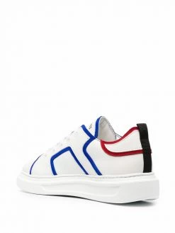 Les Hommes contrast-trim low-top sneakers