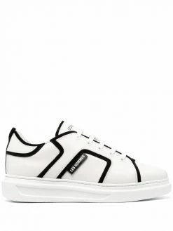 Les Hommes contrast-trim low-top sneakers