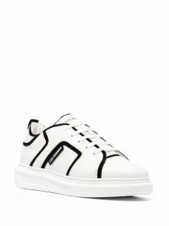 Les Hommes contrast-trim low-top sneakers