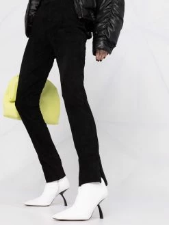 Les Hommes Split ankle suede trousers high waisted pants of women 10 Les Hommes split-ankle suede trousers