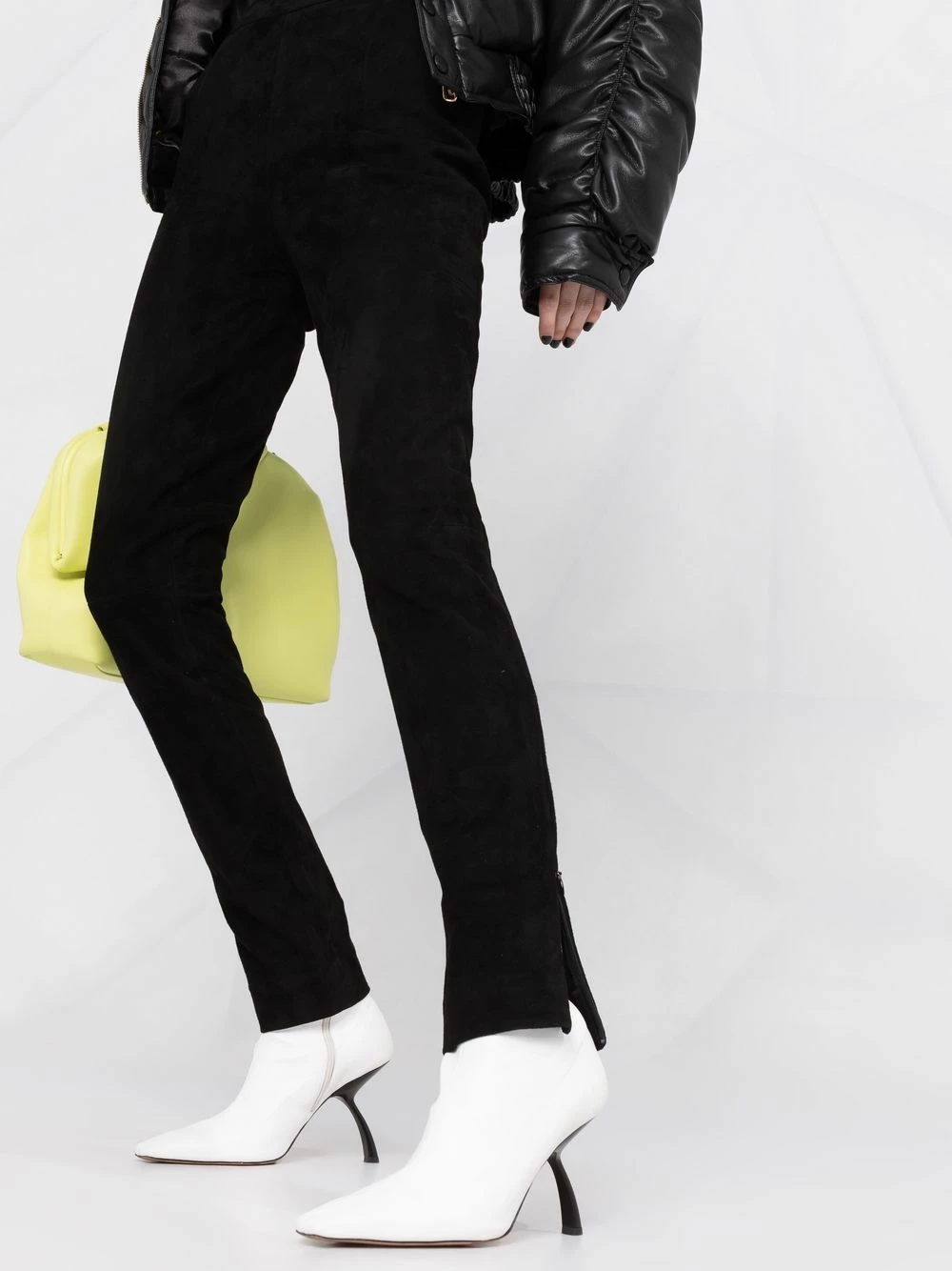 Les Hommes Split ankle suede trousers high waisted pants of women 5 Les Hommes split-ankle suede trousers