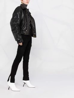 Les Hommes Split ankle suede trousers high waisted pants of women 9 Les Hommes split-ankle suede trousers