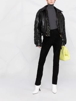 Les Hommes split-ankle suede trousers