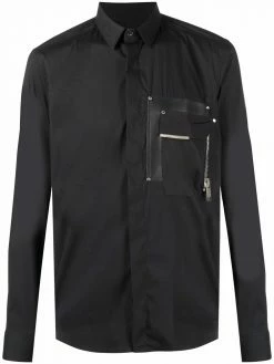 Les Hommes zip-pocket long-sleeve shirt