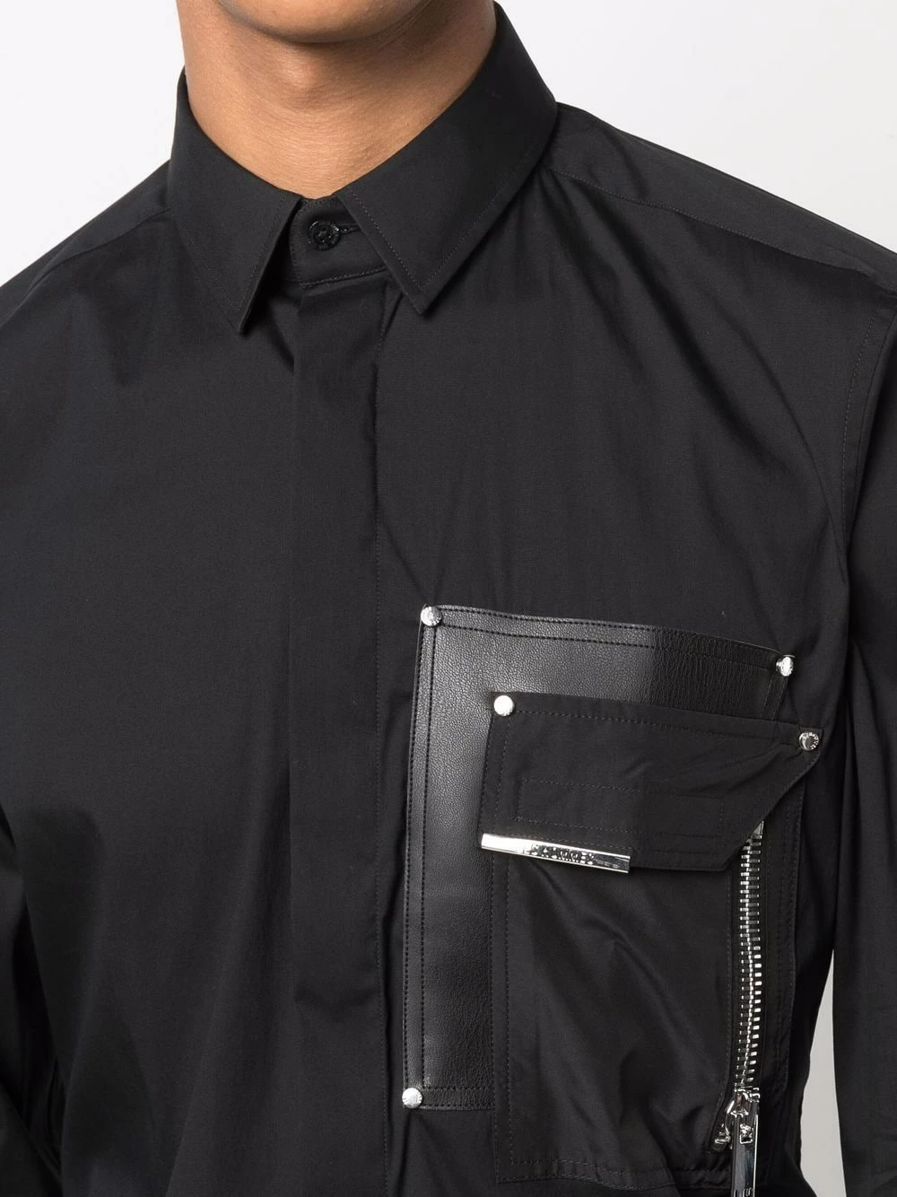 Les Hommes Zip pocket long sleeve shirt shirts of men 5 Les Hommes zip-pocket long-sleeve shirt