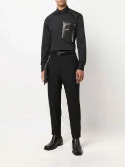 Les Hommes zip-pocket long-sleeve shirt