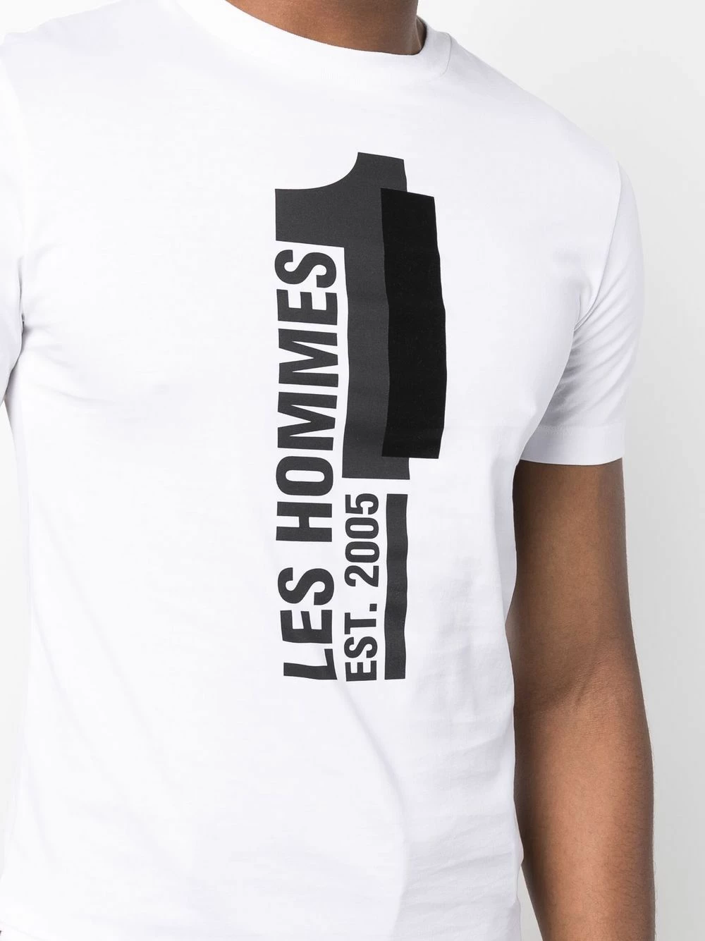 Les Hommes Logo print cotton T shirt t-shirts of men 5 Les Hommes logo-print cotton T-shirt