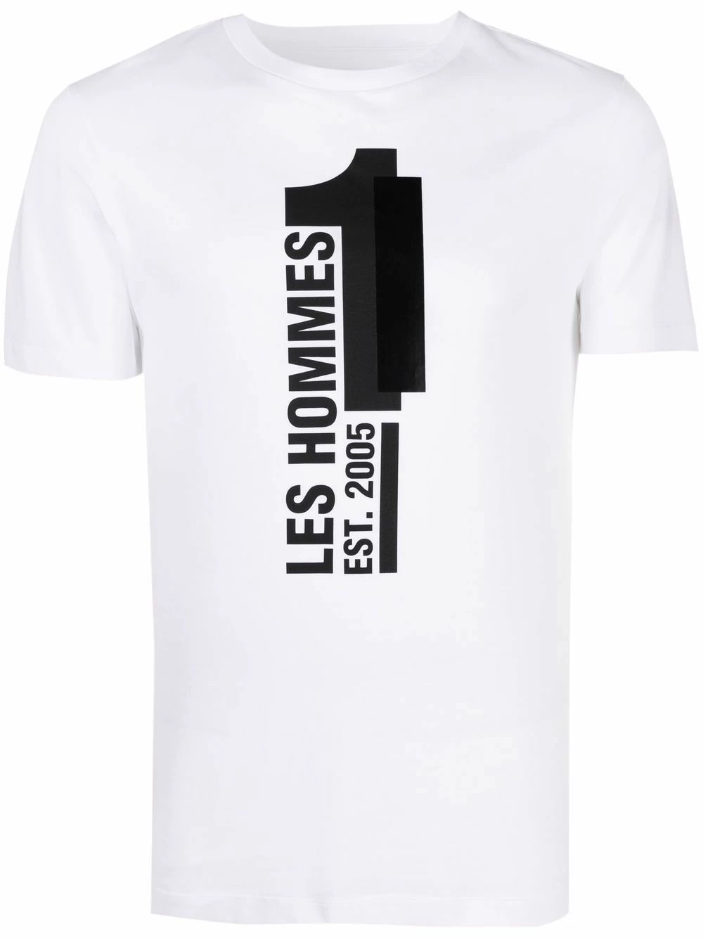 Les Hommes Logo print cotton T shirt t-shirts of men 1 Les Hommes logo-print cotton T-shirt
