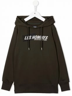Les Hommes logo-print hoodie