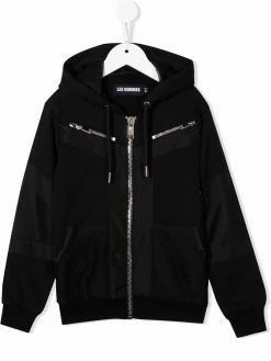 Les Hommes drawstring-hooded jacket