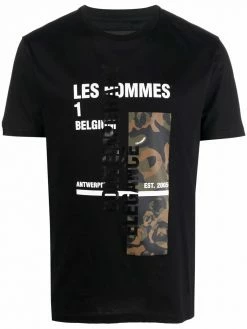 Les Hommes graphic logo-print short-sleeve T-shirt