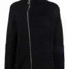 Les Hommes ribbed zip-up knitted jacket