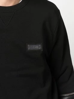 Les Hommes logo plaque sweatshirt