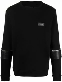 Les Hommes logo plaque sweatshirt