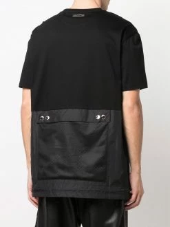 Les Hommes panelled round neck T-shirt