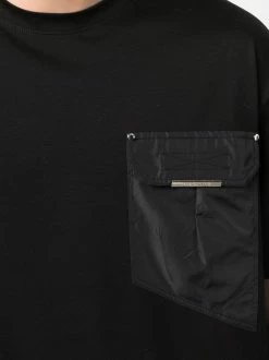 Les Hommes panelled round neck T-shirt