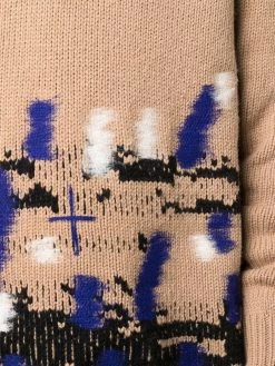Les Hommes abstract-pattern crew-neck jumper