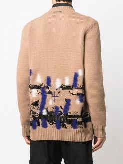 Les Hommes abstract-pattern crew-neck jumper