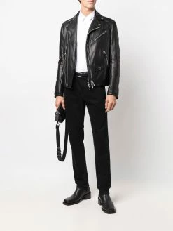 Les Hommes zip-detail biker jacket