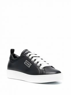 Les Hommes logo-plaque low top sneakers