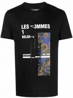 Les Hommes graphic logo-print T-shirt